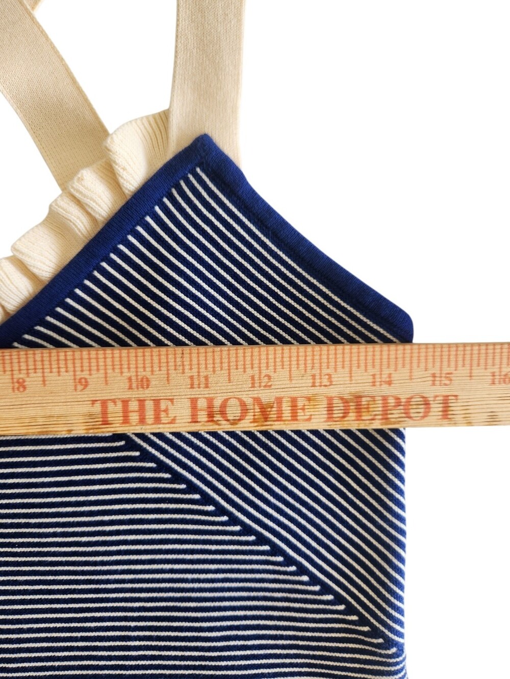 Sonia Rykiel Navy and Cream Striped Knit Tank Top - Picture 10 of 12